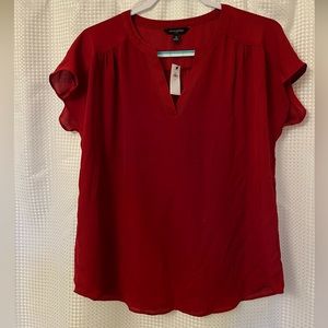 NWT Banana Republic Red Dolman Sleeve Top